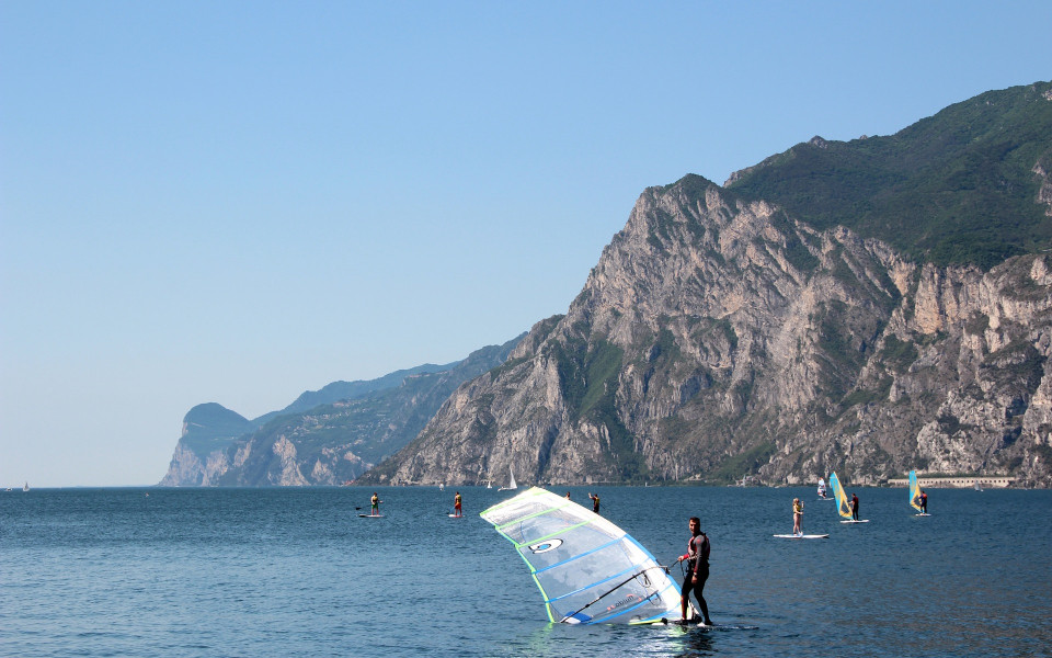 Windsurfer am Gardasee