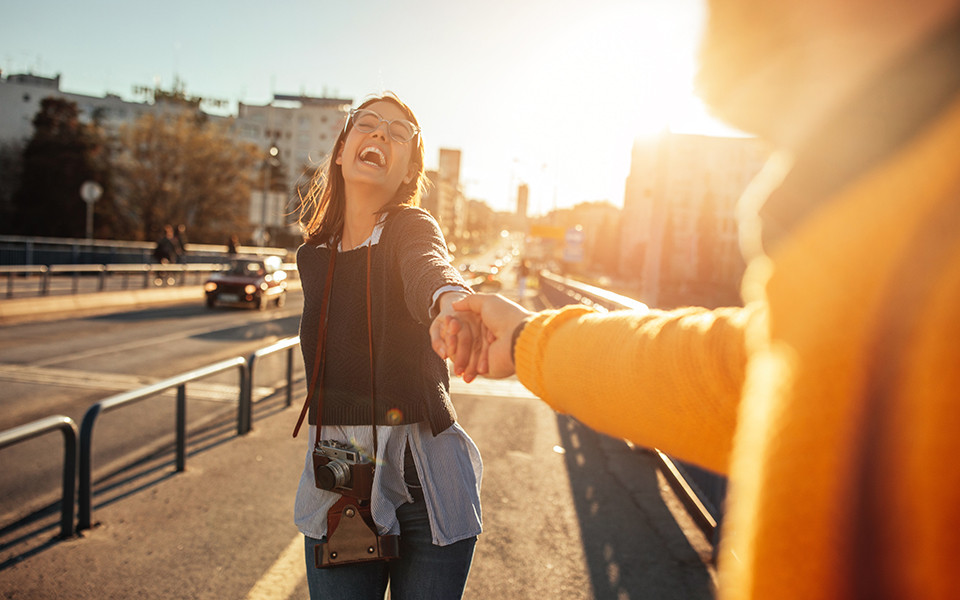 Gl&uuml;ckliches Paar in M&uuml;nchen