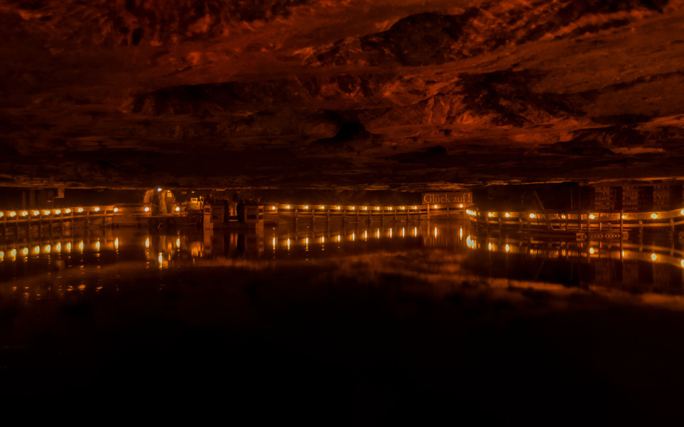 Innenansicht des Salzbergwerks in Bad Reichenhall 